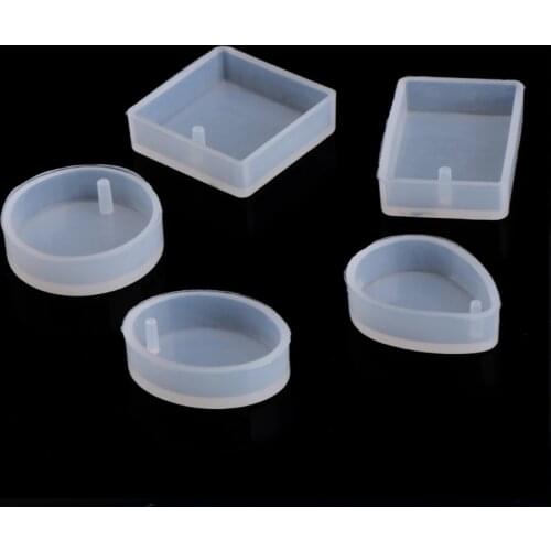 1pc/5pcs DIY Silicone Mould Craft Mold For Resin Necklace Jewelry Pendant Making
