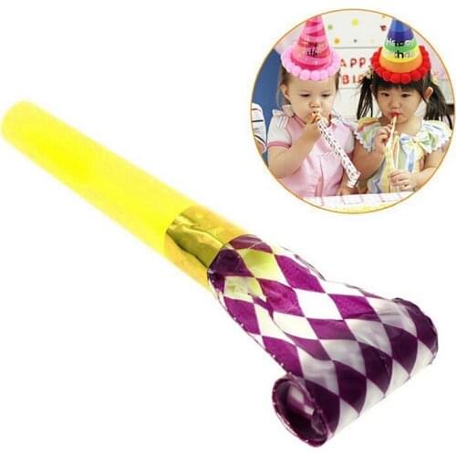 10PCS Small Plastic Party Blowouts Whistles Kids Birthday Party Favors Wedding Decoration Supply Noise Makers Noicemaker