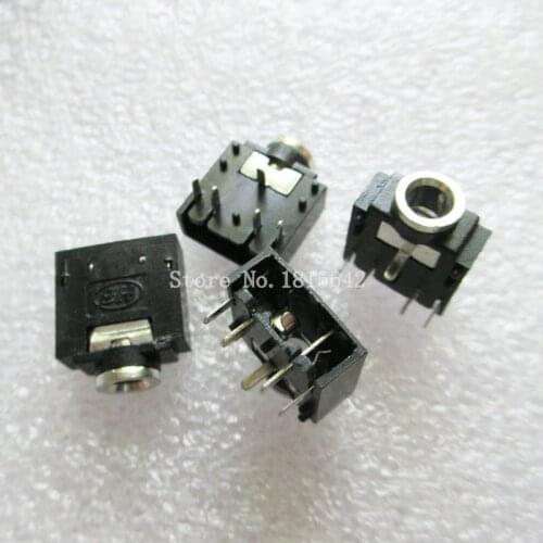20PCS/LOT 3.5mm Stereo Jack Socket Audio Jack PCB 5Pin 3F07