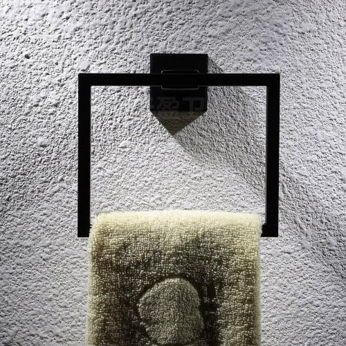 304 Stainless Steel Square Towel Rack Kitchen Shelf Towel Rack Hanger Storage Rack Bathroom Cabinet Bathroom Pendant