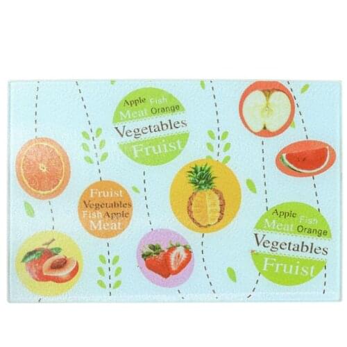 35*25CM Tempered Glass Chopping Board Fruit Anti-Microbial Cutting Board Kitchen Vegetable plate