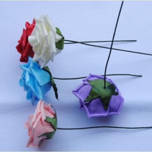 7cm*20cm foam roses for home Wedding fake Flower Decora Scrapbooking diy wreath gift box cheap Artificial Flower Bouquet