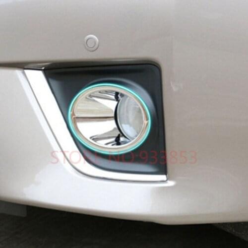 Car ABS Chrome front Fog Light Cover trim for corolla 2014- 2016