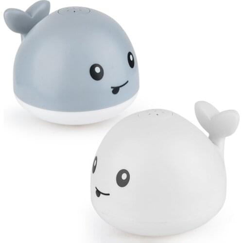 Baby Bath Toys Water Toys Children Whale Electric Induction Sprinkler Music Colorful Lights Baby Play Animals Swimming Float Toy