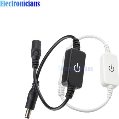 DC 12-24V LED Dimmable Switch Touch Switch Mini LED Strip Dimming Touch Sensor Switch Controller Tact Switch for LED Strip