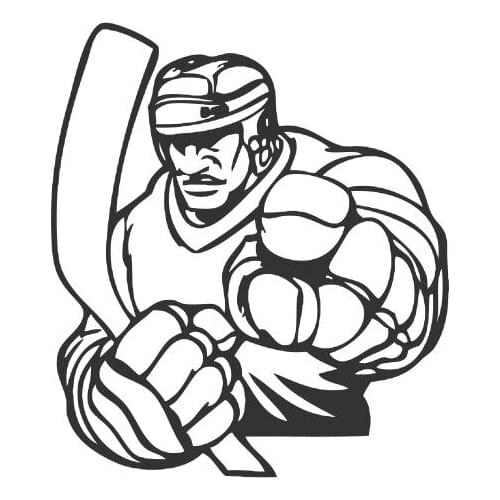 Hockey Fans Hold The Cue Stick Out Their Fingers In Anger Car Stickers For Car Trunk Lip Decoration Decal FA469