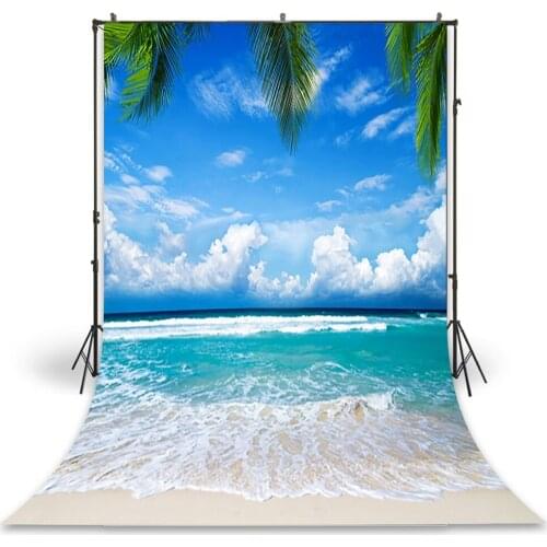 HUAYI Photography Backdrop Newborns Baby Child Photo Booth Background Seaside Beach Studio Birthday Photo Backdrop XT-3204