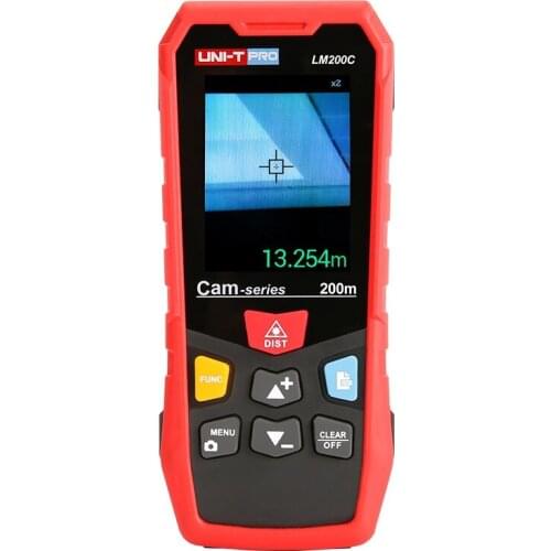 UNI-T LM200C camera type Laser Distance Meter; IP65 waterproof/dustproof high-precision multi-function range finder