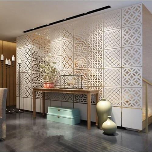 Hot-selling rustic cutout carved hanging screen partition folding screen friendly water wash