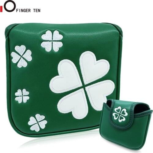New Mallet Square Leather Golf Putter Head Cover with Magnetic Closure for Heel Shaft RH LH fits All Putters Dropshipping