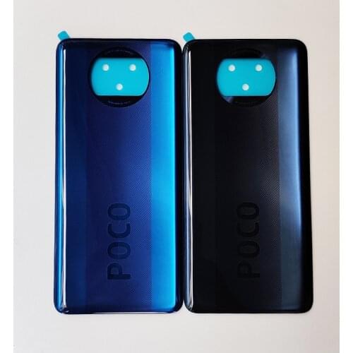 10 pcs/lot Original Rear Battery Door For Xiaomi Poco X3 , X3 NFC Back Housing Cover Case with adhesive Replacement parts