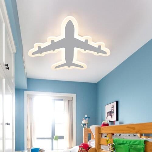 Led ceiling lamp room lamp simple atmosphere modern Cartoon creative plane boy girl bedroom lamp children lamp