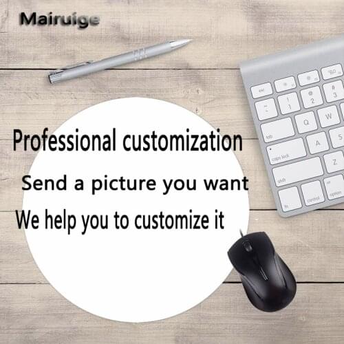 Mairuige Send Your Picture Professional Circular MousePad Customized Support Mouse Pad Rectangular Round Mouse Pad Small Size
