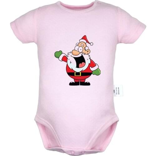 Christmas tree Santa Claus and reindeer Bear socks Design Newborn Baby Boys Girls Outfits Jumpsuit Print Infant Bodysuit Clothes