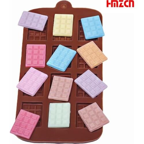 Silicone Waffle Mould Non-stick Kitchen Bakeware Cake Mould Pan Pudding Maker Mold DIY Chocolate Chip Mold Baking Tool