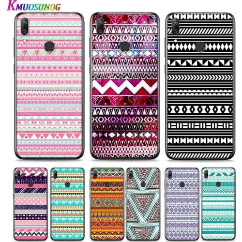 Ethnic Aztec Pattern For Huawei P Smart 2021 2020 Z S Mate 40 RS 30 20 20X 10 Pro Plus Lite 2019 Silicone Phone Case