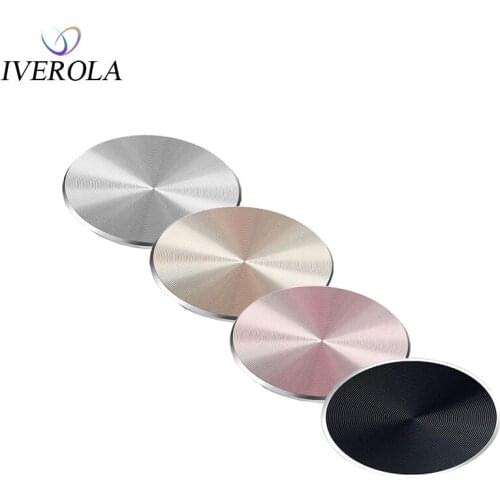 Univerola Adhesive Metal Plate Mounting Kits Stickers Universal Discs Magnet Patch Compatible with Magnetic Car Phone Holder