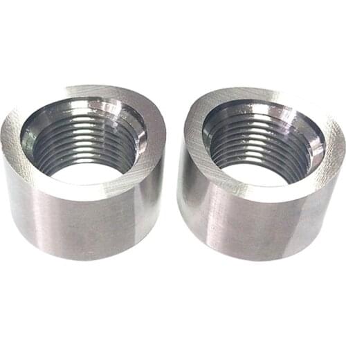 High Quality 304 Stainless Steel O2 Oxygen Sensor Curve Notched Nut Bung M18 X 1.5 Threads Durable and Never Fade