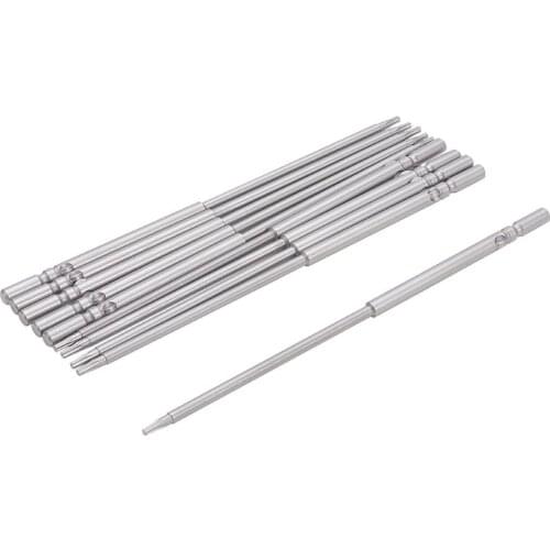 3/5/10Pcs Torx Screwdriver Bits S2 Steel 100/150mm Length 5mm Diameter Round Shank Magnetic Batch Head Bits T8 T10