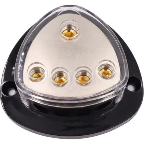4 Way Car Audio Power/Ground Distribution Block Modification Pure One Point Four/One Output Four Ground Box Junction Box