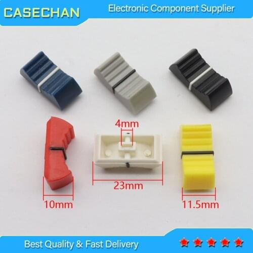 60pcs Mixer Fader Cap / Dimming table Equalizer Sound console Accessories Inner Hole 4MM Slide Potentiometer Cap fader Cap