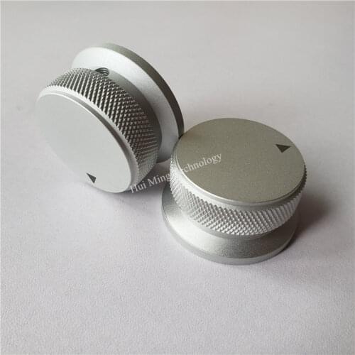 2pcs aluminum knob potentiometer 34*20 38*19 38*20*6mm knob potentiometer cap Volume knob switch cap for HI-FI amplifier
