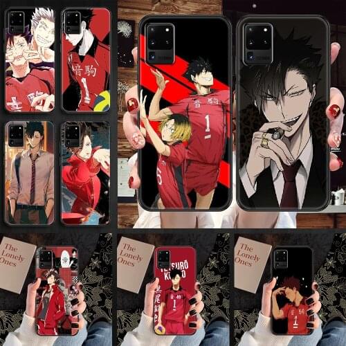Haikyuu Kuroo Phone case For Samsung Galaxy Note 4 8 9 10 20 S8 S9 S10 S10E S20 Plus UITRA Ultra black fashion shell painting