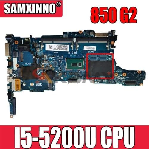 For HP EliteBook 850 G2 840 G2 Laptop Motherboard With I5-5200U 799510-001 799510-501 6050A2637901-MB-A02 MB 100% Tested