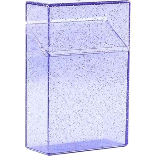 Ultra Thin Glitter Smoke Cigarette Case Storage Box Holding 20 Sticks Package M68E