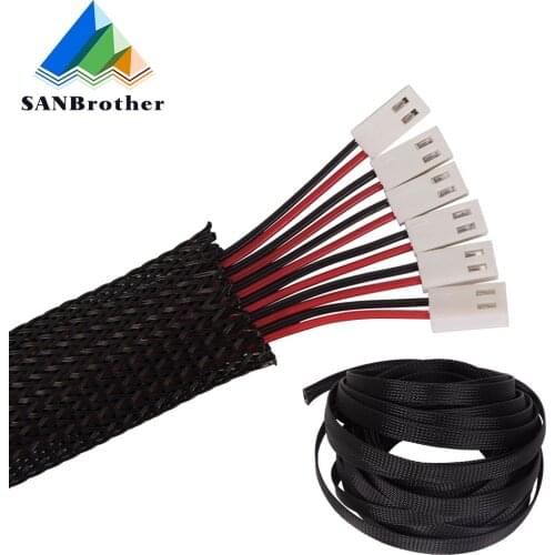 1/5/10/50/M Black Insulated Braid Sleeving 2/4/6/8/10/12/15/20/25mm Tight PET Wire Cable Gland Protection Cable Sleeve