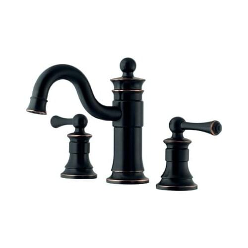 Classical three-hole basin faucet/black patina/elegant black 8-inch faucet