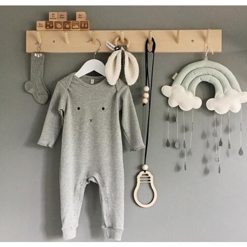 Nordic style creative Solid wood hook Coat Key Storage Holder Wall Shelves For Kids Room Decor Hanger Hooks Door Hanger ornament