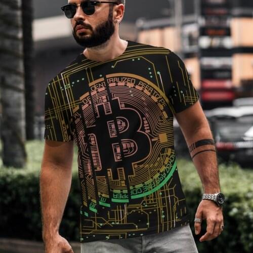 2021 Summer Mens B Bitcoin Btc Crypto Currency T Shirts Cryptocurrency Blockchain Christmas T-shirts Drop Ship Size Xxs-6xl