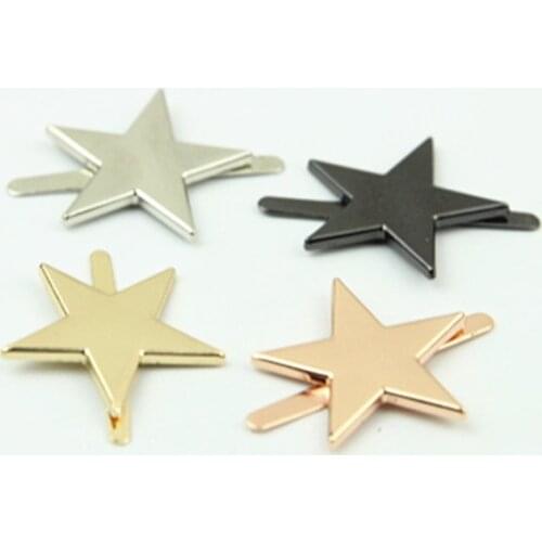 2pcs Metal Star Shape Buckle New Style Clip Buckle for Leather Craft Bag Strap Belt Handle Shoulder Garments Shoes Accessories