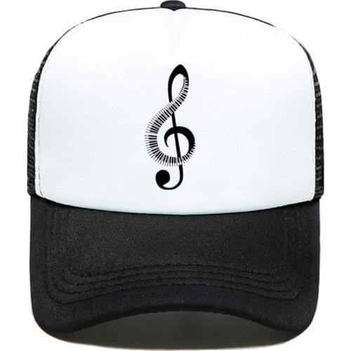 Fashion Ultra Music Festival Music Note Baseball Cap Men Women Parent-child Hats Mesh Visor Outdoor Sun Hat Adjustable Caps