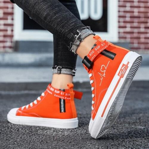 Fashion Women Canvas Shoes 2021 Spring Vulcanized Shoes Women Sneakers Breathable Flats Shoes High Top Tenis Feminino