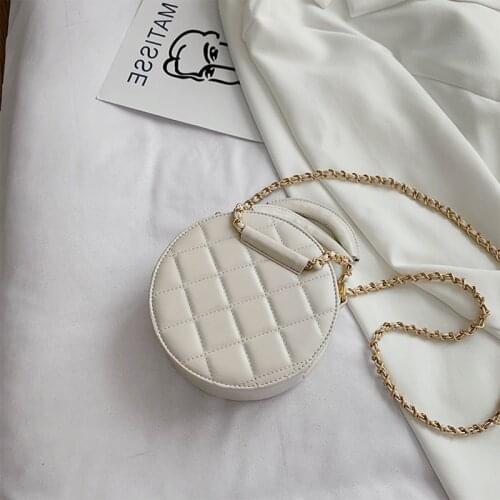 2020 new fashion womens leather bag womens shoulder bag autumn versatile messenger bag texture versatile chain bag