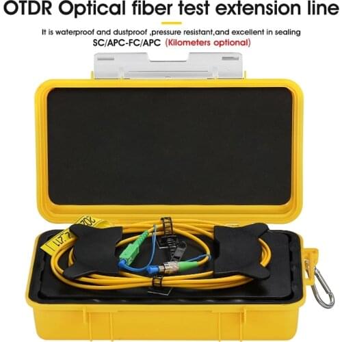 SC/APC-FC/APC Single-Mode for 500M 1KM 2KM 1310/1550nm Fiber Rings Fiber Optic Launch Cable Box OTDR Dead Zone Eliminator Box