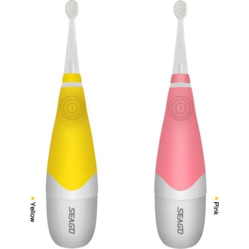 SG-902 Professional seago child baby sonic electric toothbrush intelligent vibration with LED light and smart reminder for baby