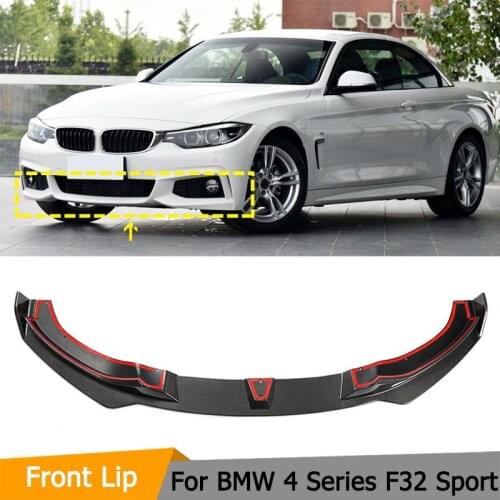 Car Front Bumper Lip Spoiler Splitters Carbon Fiber For BMW 4-Series F32 F33 F36 sport edition front shovel