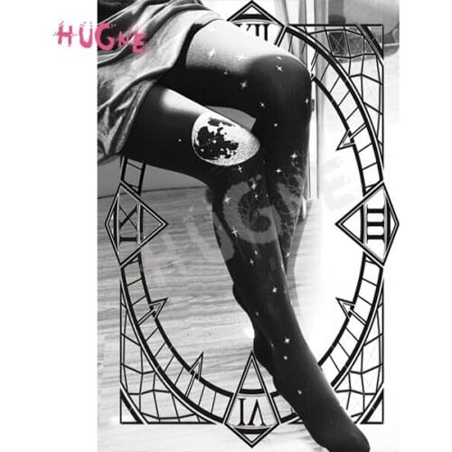 2019 Halloween Lolita Tights Gothic Patterned Womens 120D Velvet Tights