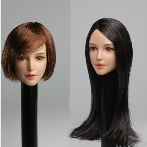 1/6 SUPER DUCK SDH011 female figure Pale color head sculpture for 12 inch action figure body accessory model