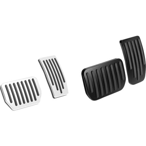 2PCS Car Accelerator Brake Foot Pedal Auto Footrest Pedals Cover for Tesla Model 3 Y