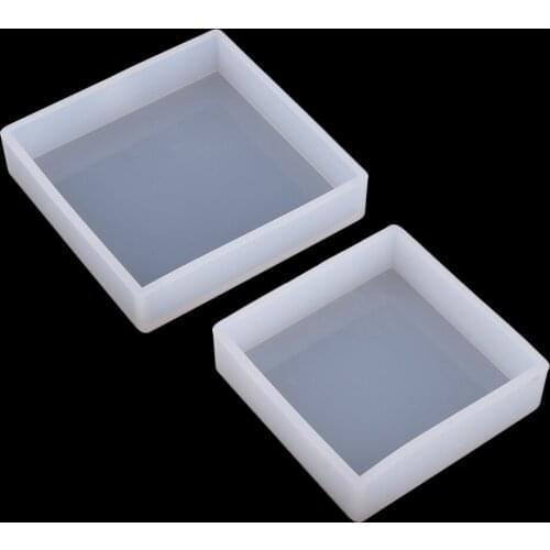 2 Packs Square Resin Silicone Molds Silicone Cake Molds Fondant for