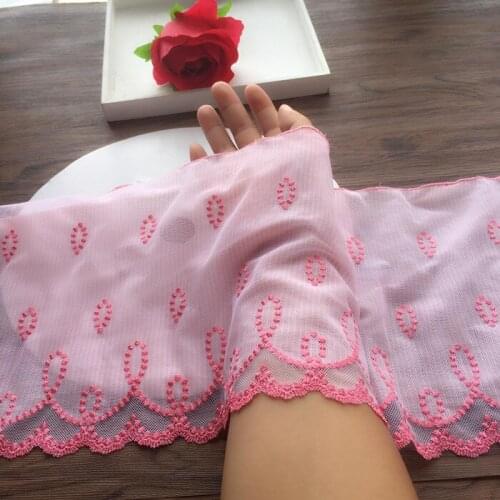 20cm wide Pink Green soft mesh lace skirt accessories decoration lace