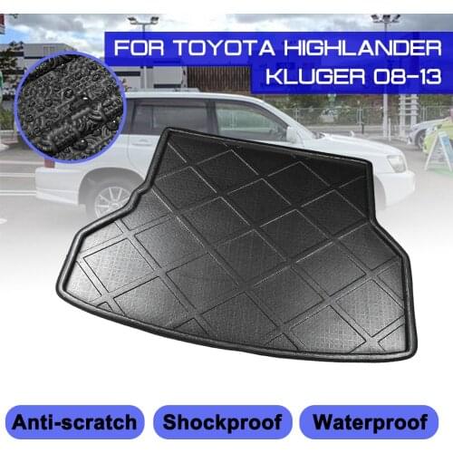 Car Carpet For Toyota Highlander Kluger 2008 2009 2010 2011 2012 2013 Rear Trunk Anti-mud Cover Floor Mat
