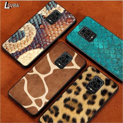 Black Soft Cover Tiger Snake Leopard for Xiaomi Redmi Note 9 9S 8 8T 7 7S 6 5A 5 4X 4 Pro Max Prime Phone Case