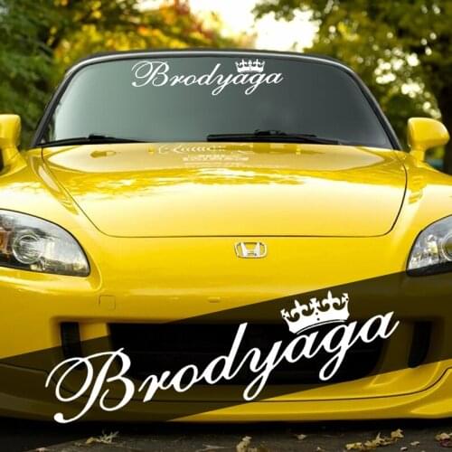 CK3041# brodyoga reflective funny car sticker vinyl decal silver/black car auto stickers for car bumper window