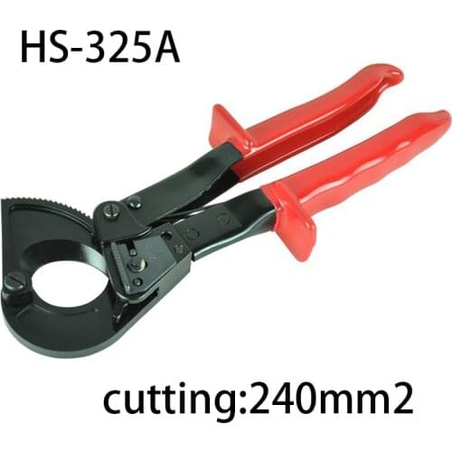 HS-325A 240mm HS325A Hand Ratchet Cable Cutter Plier Ratchet Wire Cutter Plier Hand Tool Hand Plier for Large cable