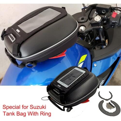 GSR 600 GSXR 600 750 1000 Tank Bags & Ring Mount Directly Fuel Filler Casing For Suzuki GSF 650 Bandit DL 650 V-Strom GSXR 1000